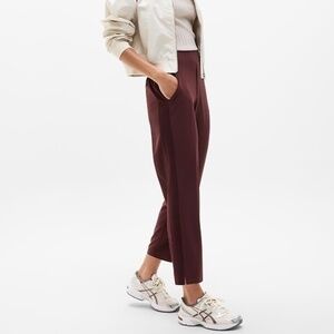 NWT Athleta Brooklyn Ankle Pant // Garnet